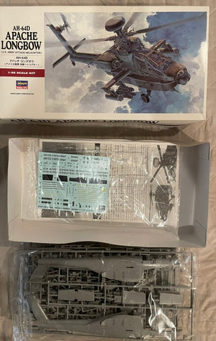Hasegawa 1/48 scale AH-64D Apache Longbow U.S. Army kit 07223