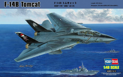 HobbyBoss 1:48 Scale F-14B Tomcat aircraft kit 80367 - Sealed