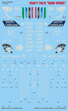 Caracal 1/72 decals Air Force F-16C/D Dark Vipers - CD72060