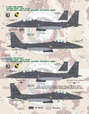 Bullseye 1/48 scale Decals 48053 - F-15E Desert Storm Strike Eagles for Revell