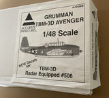 Accurate Miniatures 1/48 scale Grumman TBM-3D Avenger aircraft kit - AJ3406B