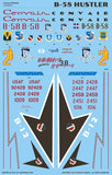 Caracal Models 1/48 decals B-58 Hustler- CD48059 re-print!