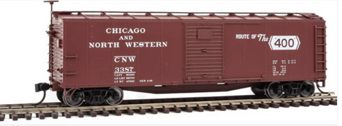 Walthers 910-40801 HO Scale 40' Rebuilt Steel Boxcar - Chicago & North Western #3387