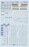 TwoBobs 1/48 scale F-16C/D Hellenic Falcons decal sheet - 48-224