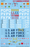 Caracal 1/48 decals B-57 Canberra in Vietnam for Airfix - CD48220