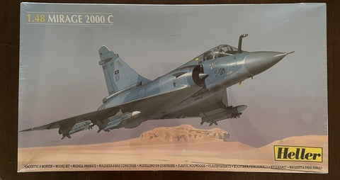 Heller 1/48 scale Mirage 2000 C aircraft kit - 80426 Factory Sealed
