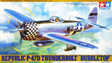 Tamiya 1/48 scale P-47D Thunderboly Bubbletop aircraft kit 61090