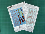 Begemot 1/72 scale decals for TU-160 Blackjack - 72-022
