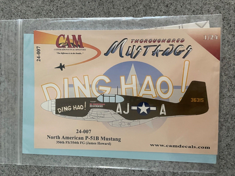 1:24 CAM Decals 24007 P-51B Mustang for Trumpeter kit