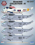 Bullseye 1/48 Decals #48047 Seaking Collection #1 for Hasegawa SH-3D/H Kits