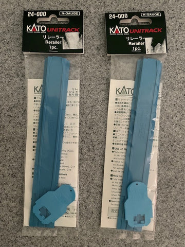 Kato #24-000 N-Gauge Unitrack Rerailer and Uni-joiner Remover 2 packs 1 pc each