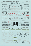 SuperScale 1:48 Decals AV-8B+ Harrier IIs, Op. Iraqi Freedom - 48-947