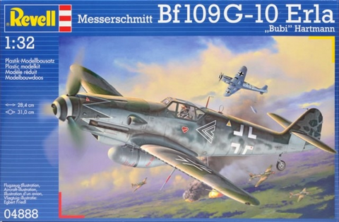 Revell 1/32 Scale Bf109G-10 Erla Bubi Hartmann #04888 w/aftermarket