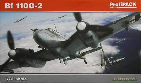 Eduard 1/72 scale Bf 110G-2 model kit 7085 + accessories