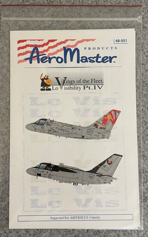 Aeromaster Decals 1:48 #48-551 S-3 Viking ES-3A Viking AMT Ertl Esci