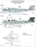 SuperScale 1:48 Decals EA-6B Prowlers USMC VMAQ-1 & VMAQ-2 - 48-908