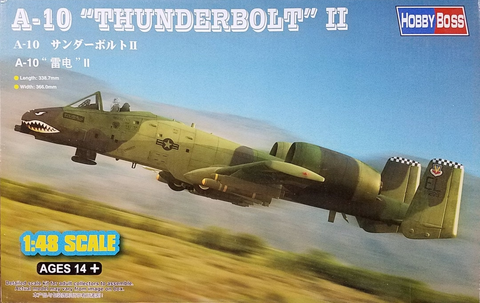 HobbyBoss 1:48 Scale A-10 Thunderbolt II aircraft kit 80323 - Sealed