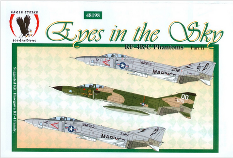 Eagle Strike 1:48 scale Eyes in the Sky, Part II RF-4B/C Phantoms decals - 48198