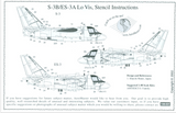 Aeromaster 1/48 scale S-3B/ES-3A Lo Vis Stencil decal sheet - 148-031