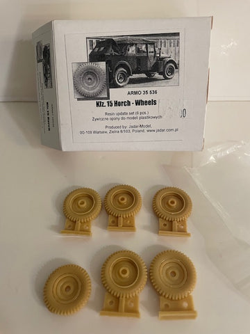 Armo 1/35 scale Kfz. 15 Horch Wheels resin update (6 pcs) - 35536