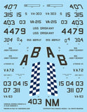Caracal 1/48 decal CD48216 - A-7A/B Corsair II for HobbyBoss