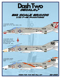 Dash Two 1/32 decals 32-003 Big Scale Bravos F-4B Phantoms (For Redpill kit)