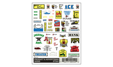 Product & Advertising Signs DT554 - Woodland Scenics Dry Transfers