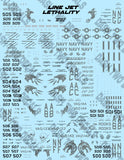 Dash Two 1/48 decals 48-002 Line Jet Lethality E/A-18G Growlers for MENG