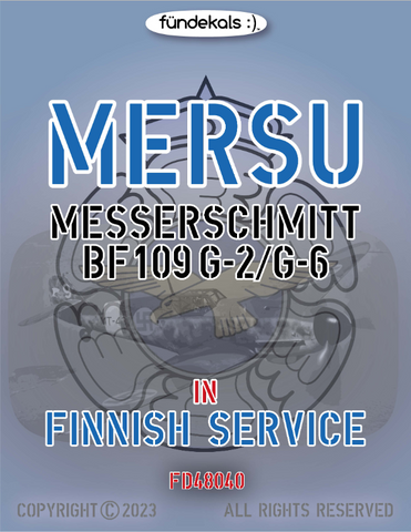 Fundekals 1/48 scale decals Mersu – Finnish Bf 109s - 48040