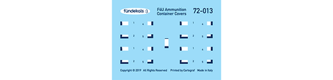 Fundekals 1/72 scale Corsairs F4U Ammo Box Covers - FUN72013