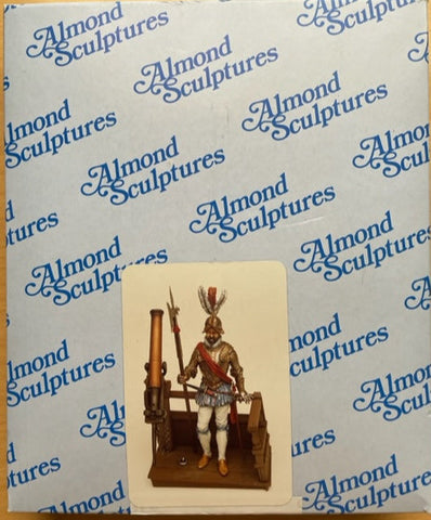 Almond Sculptures AS/A34 Spanish Officer Armada 1588 - Metal unpainted figure - NOS