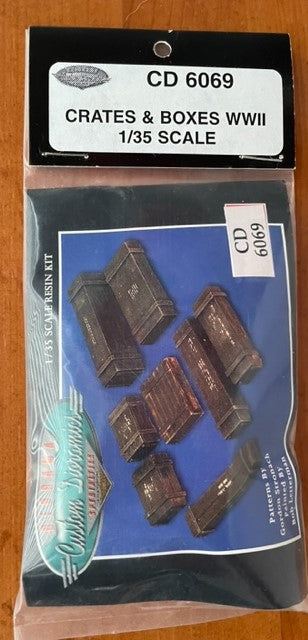 Custom Dioramics 1/35 Crates & Boxes WWII - CD6069 Custom Dioramics 1/35 Crates & Boxes WWII - CD6069