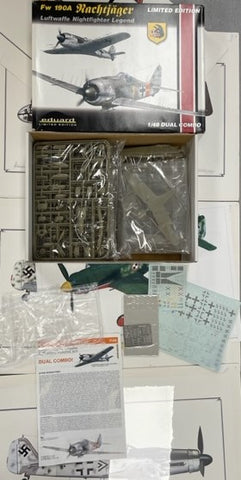 Eduard 1/48 scale Fw 190A Nachtjäger (DUAL COMBO) kit - 1144 - New Old Stock