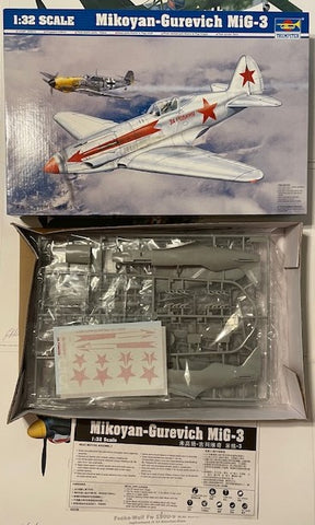 Trumpeter 1/32 scale Mikoyan-Gurevich MiG-3 plastic kit 02230 - NOS