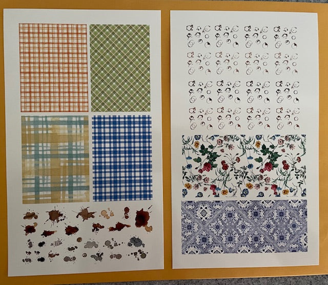 Uschi - Table cloth Decals, 6 different textures - #1034 – Victory Models