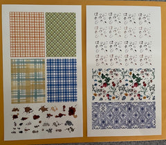 Uschi - Table cloth Decals, 6 different textures - #1034 Uschi - Table cloth Decals, 6 different textures - #1034
