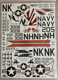 Dash Two 1/32 decals 32-003 Big Scale Bravos F-4B Phantoms (For Redpill kit)