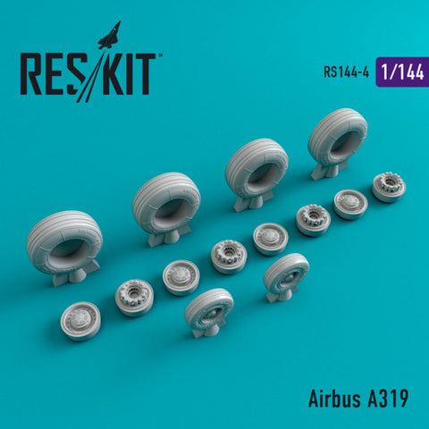 Reskit 1/144 scale A319 resin wheels set - RS144-0004