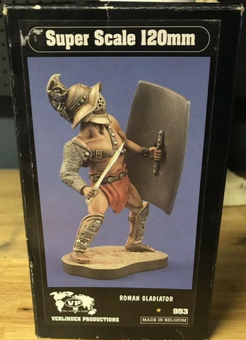 Verlinden 120mm Roman Gladiator #953 - Needs paint and assembly - NOS
