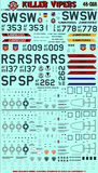 Bullseye 1/48 Decals Killer Vipers F-16/CJ/CG/DG Vipers Air-to-Air Killers 48028