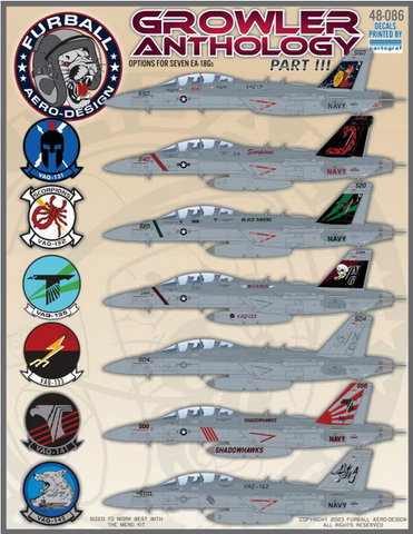 Furball 1/48 decals Growler Anthology Part III - 48-086