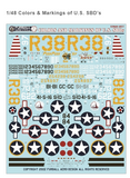 Furball Aero-Design 1/48 decals Colors & Markings of U.S. SBD’s - FDS-4827