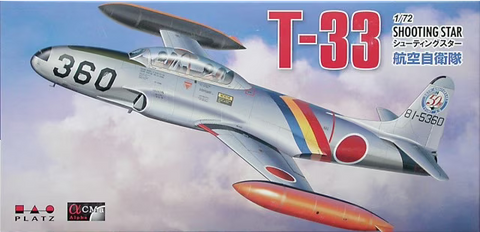Platz 1/72 scale Lockheed T-33 Shooting Star plastic kit - AC-6:2200 -  New Old Stock