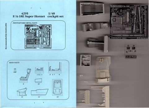 Aires 1/48 scale Boeing F/A-18E Super Hornet Cockpit Set for Hasegawa - #4295
