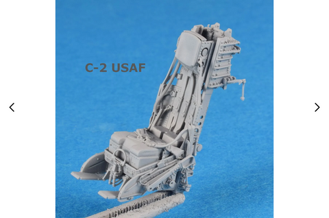 Hypersonic Models 1/48 C-2 Ejection Seat, single for Kinetic F-104 USAF - HSMR48070-1