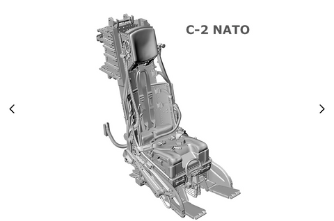 Hypersonic 1/48 C-2 Ejection Seat, single for Kinetic F-104 NATO - HSMR48070-2