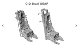 Hypersonic 1/48 C-2 Ejection Seat, 2 seater for Kinetic F-104 USAF - HSMR48071-1