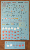 Linden Hill 1/48 scale Su-27 Flanker airframe stencil data - LHD48011