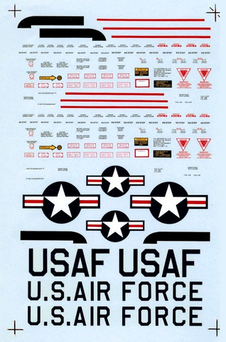 SuperScale 1:48 Decals F-102 Delta Dagger Complete Stencil Data - 48-391