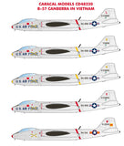 Caracal 1/48 decals B-57 Canberra in Vietnam for Airfix - CD48220